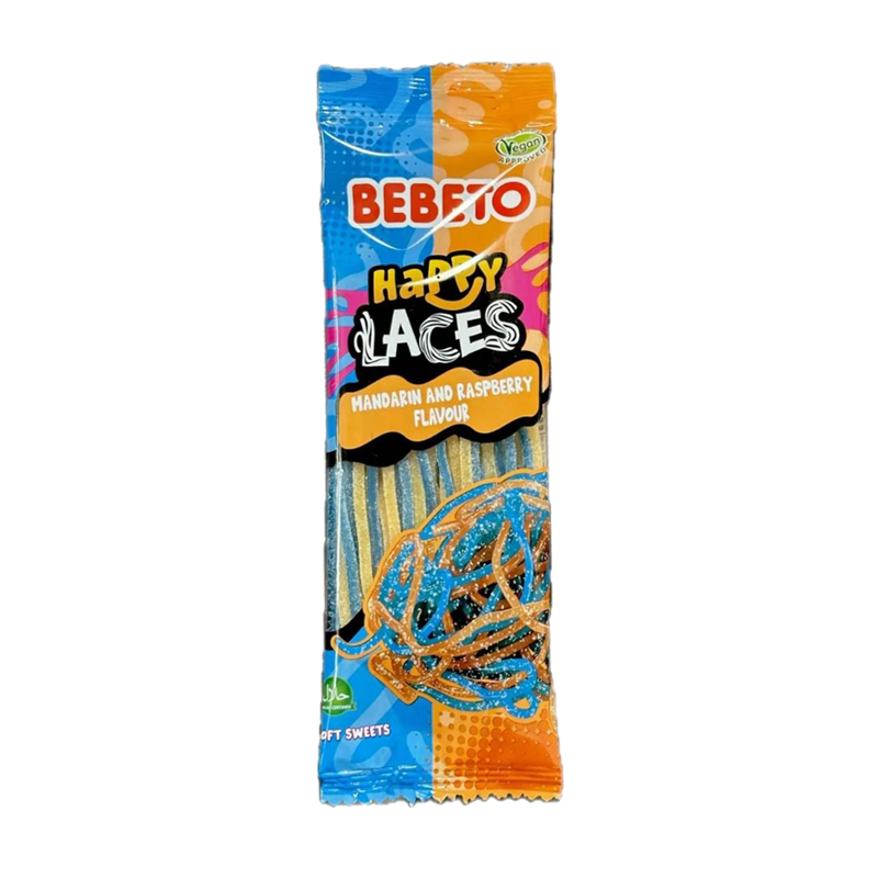 پاستیل ببتو happy laces mandarin and raspberry